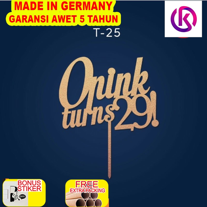 

Terlaris T 25 / CAKE TOPPER / BIRTHDAY TOPPER / HIASAN KUE / ACRYLIC TOPPER