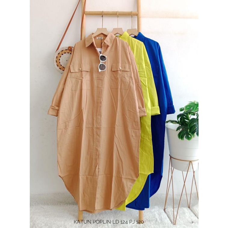 ATASAN TUNIK KATUN POPLIN - TUNIK CANTIK MODEL TERBARU