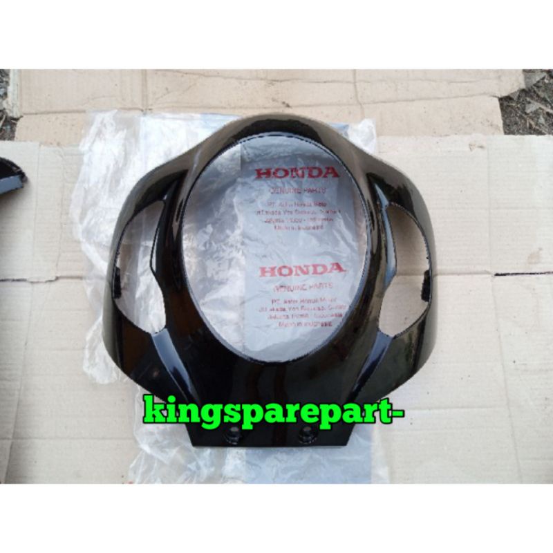 cover front Panel tameng body depan Scoopy new esp prestige sporty 2021 hitam kilap