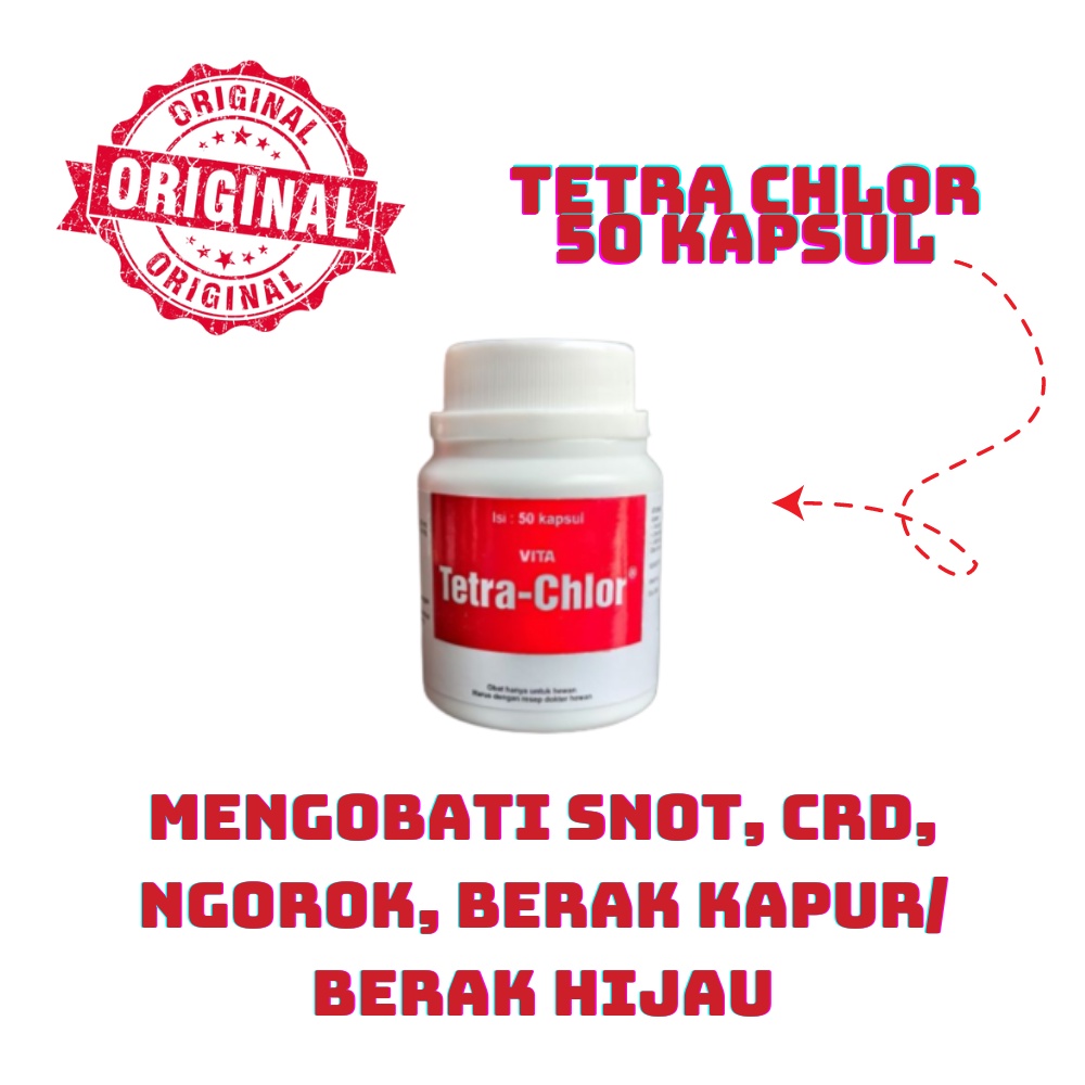 TETRA - CHLOR 50 KAPSUL - obat ayam