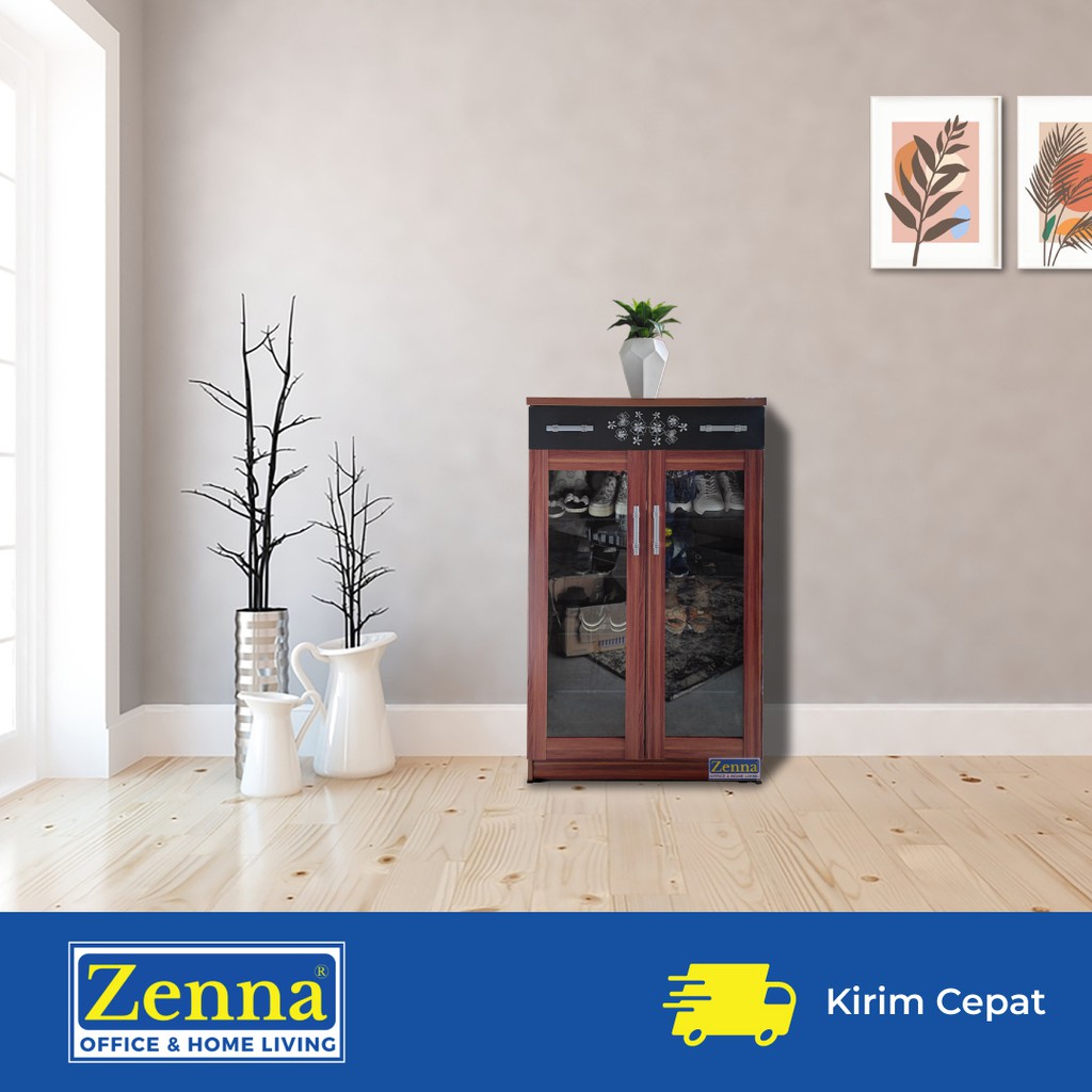 Zenna lemari / rak sepatu 858 / lemari sepatu minimalis