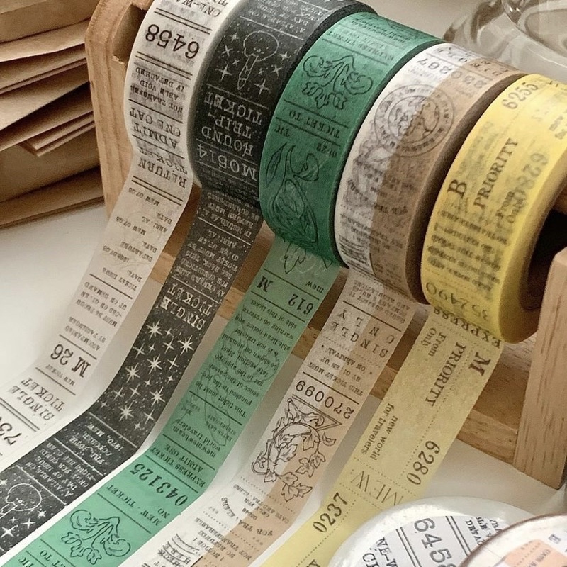 

[Sample] Mewmewbeam Vintage Ticket Masking Tape