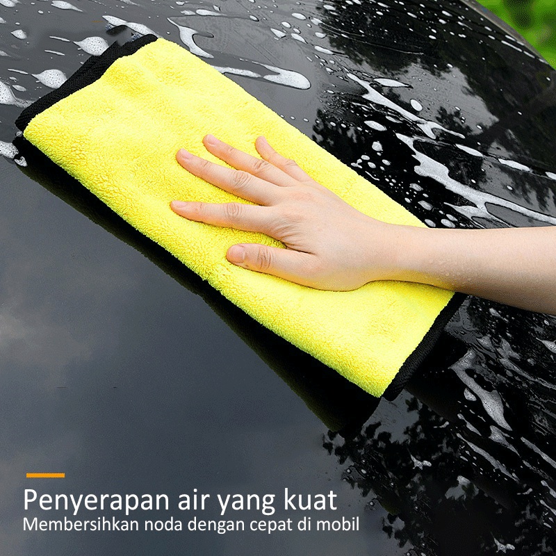 Zacro Lap handuk microfiber  30 x 30 cm    Besar Tebal Lembut Awet Cepat menyerap air   lap mobil