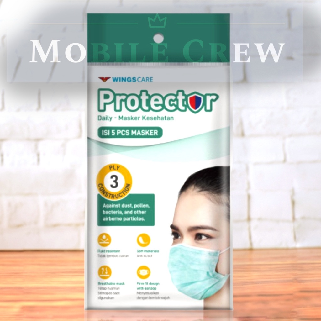 Masker Wingscare Protector Isi 5 Earloop