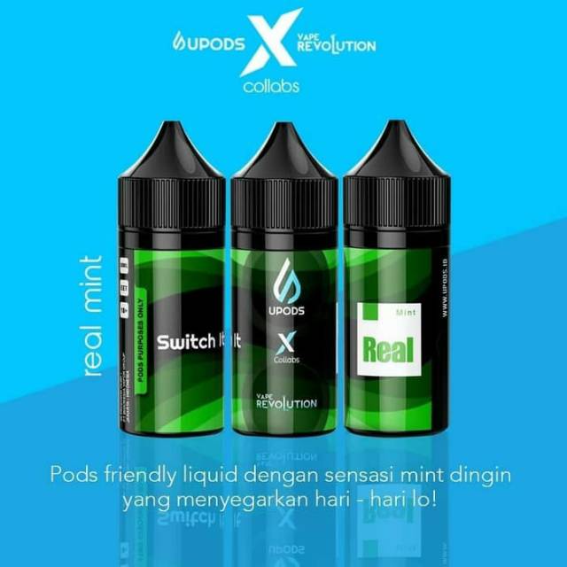 Upods Real Mint Pods Friendly By Upods X Vr Liquid Real Salt