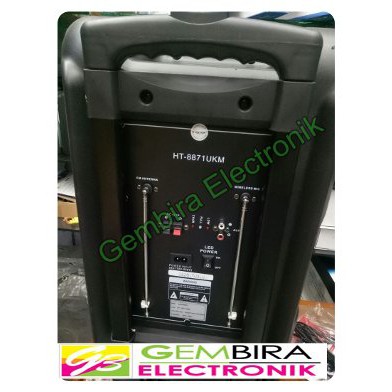speaker portable 12 inch asatron ht8871  meeting wireless 12 in ht 8871 Murah