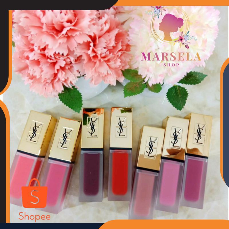 [PROMO] YSL Lip Tatouage Couture Lip Matte Stain 6ml - Rouge Tatouage Fullsize 6ml