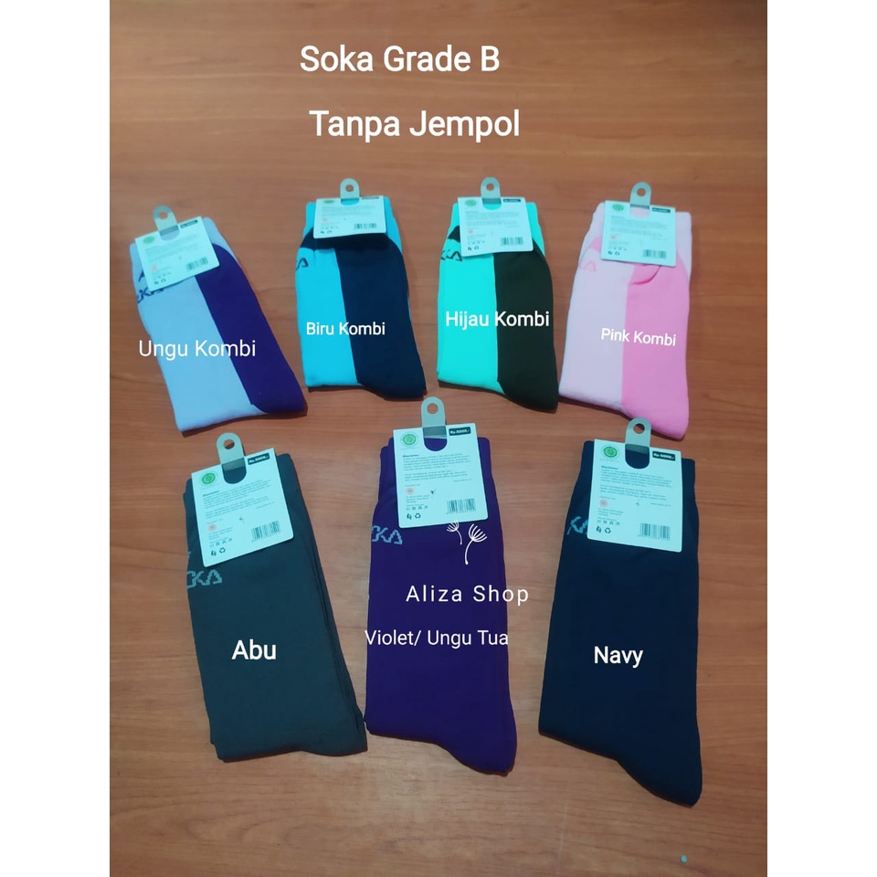 Soka EcoSock  - Kaos Kaki Motif dan Polos Grade A dan B