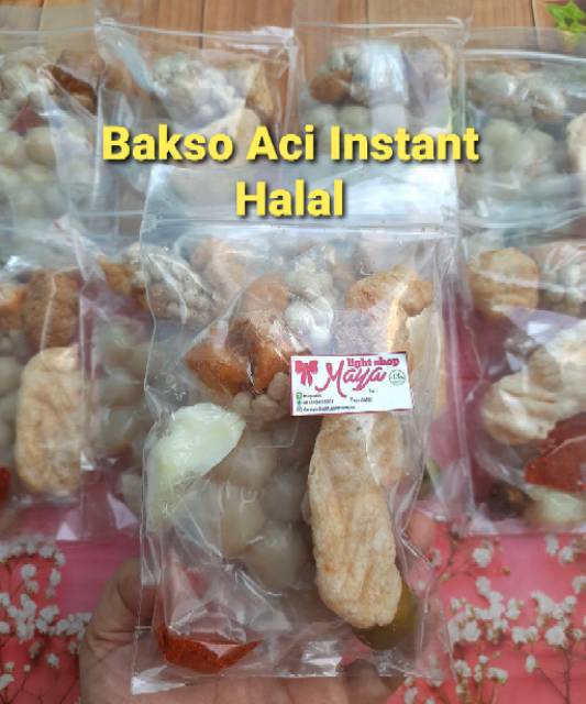 Bakso aci instant Seblak instant baso kekinian halal isi lengkap cuanki pilus cilok siomay snack