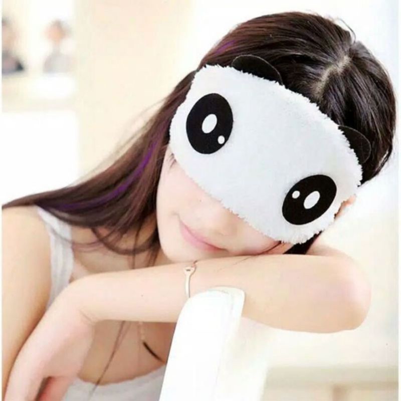 Penutup Mata Motif Karakter Panda Sleeping Eye Cover Cute Panda Kacamata Tidur Lucu