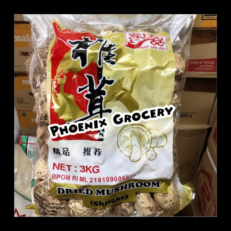 

BEST SELLER! JAMUR KERING HIOKO GRADE A, DRIED SHITAKE MUSHROOM 3 KG PALING MURAH