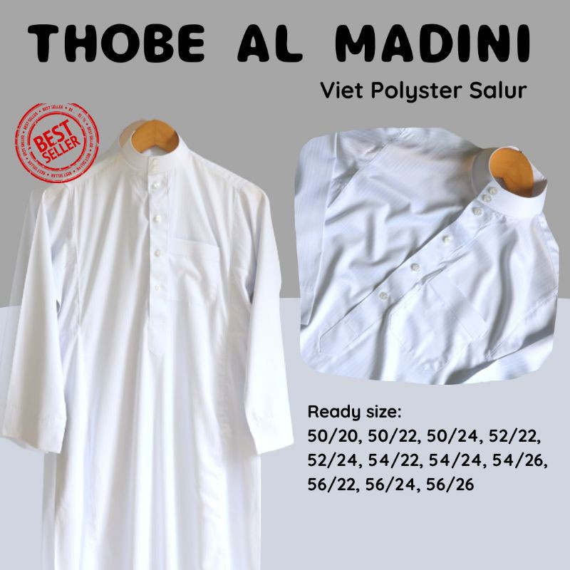 JUBAH THOBE AL MADINI SALUR, GAMIS PRIA ALMADINI SALUR
