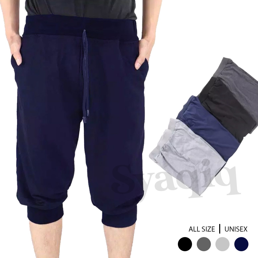 HOT PRODUCT JOGGER PANTS 3/4 CELANA JOGGER OLAHRAGA TRAINING GYM LARI BADMINTON JALAN SANTAI JOGGING