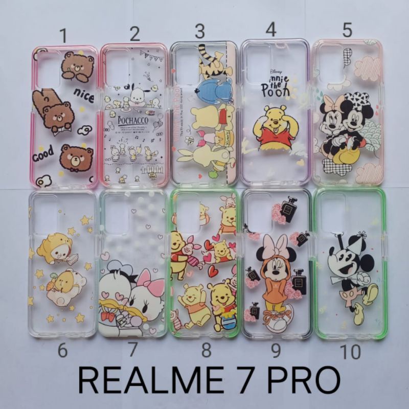 Case gambar Realme 7 pro motif cewek ( 3 motif ) soft softcase softshell silikon cover casing kesing housing