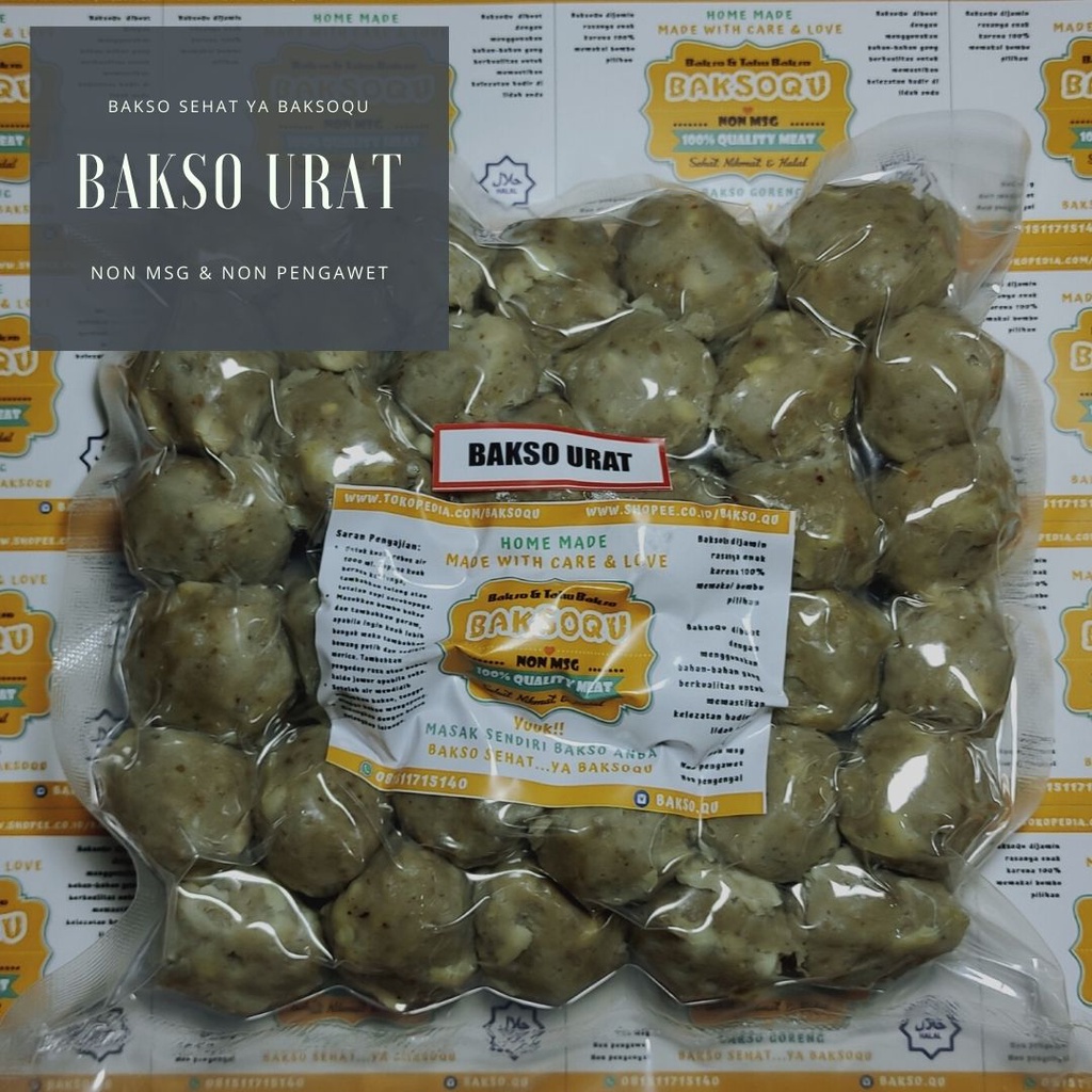 

Bakso Urat BaksoQU NON MSG & NON PENGAWET
