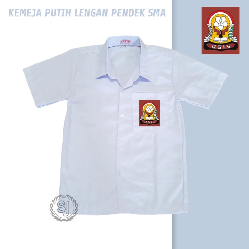 BAJU PUTIH SERAGAM SEKOLAH SMA PENDEK/ SERAGAM SEKOLAH SMA