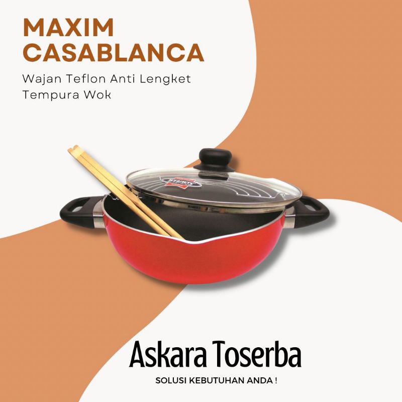 Maxim Paci Teflon Tempura Wok