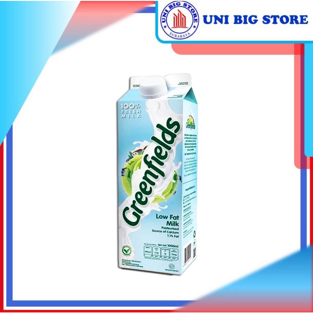 

Greenfields FRESH Low Fat Milk Susu Rendah Lemak Greenfield 1 Liter