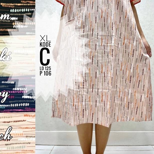 ☝ Daster size xl katun jepang ori gold pretty girl busui bumil ➭