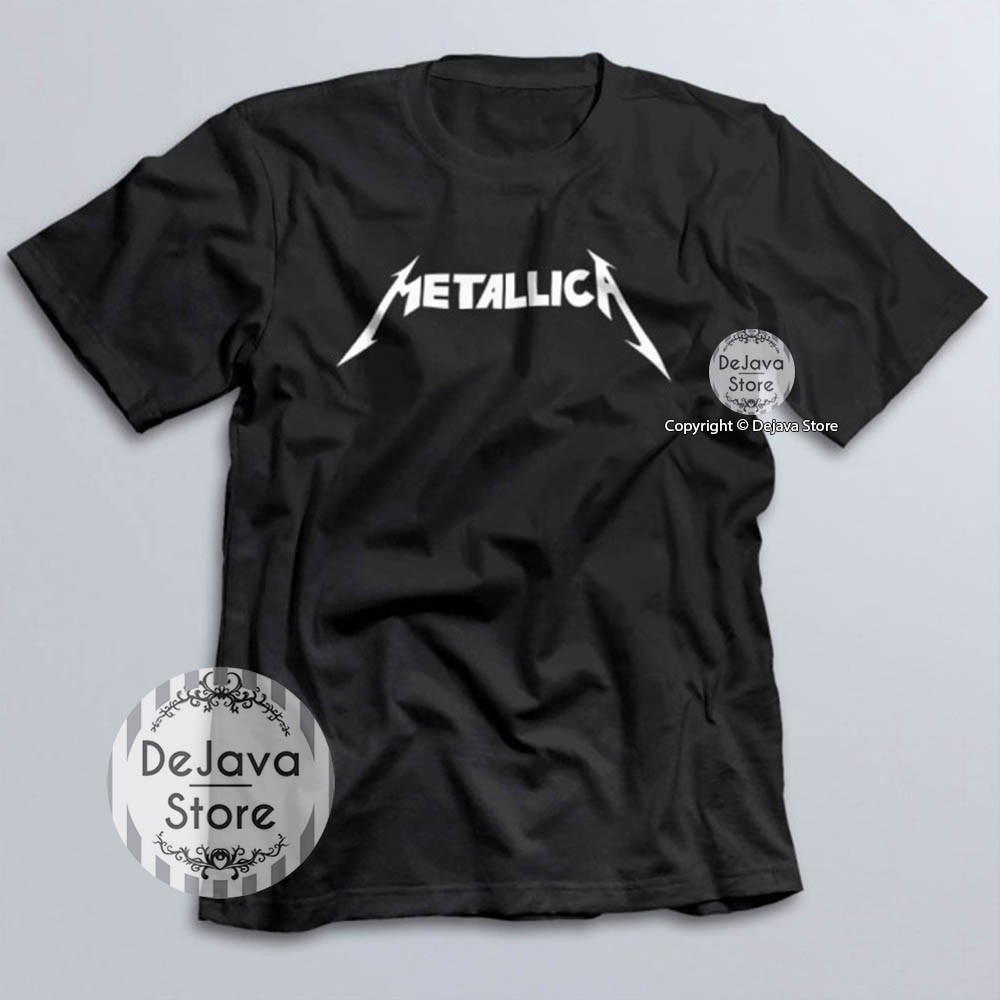 Kaos Band Metallica Musik Populer Tshirt Baju Distro Atasan Unisex Combed 30s Premium | 147-HITAM