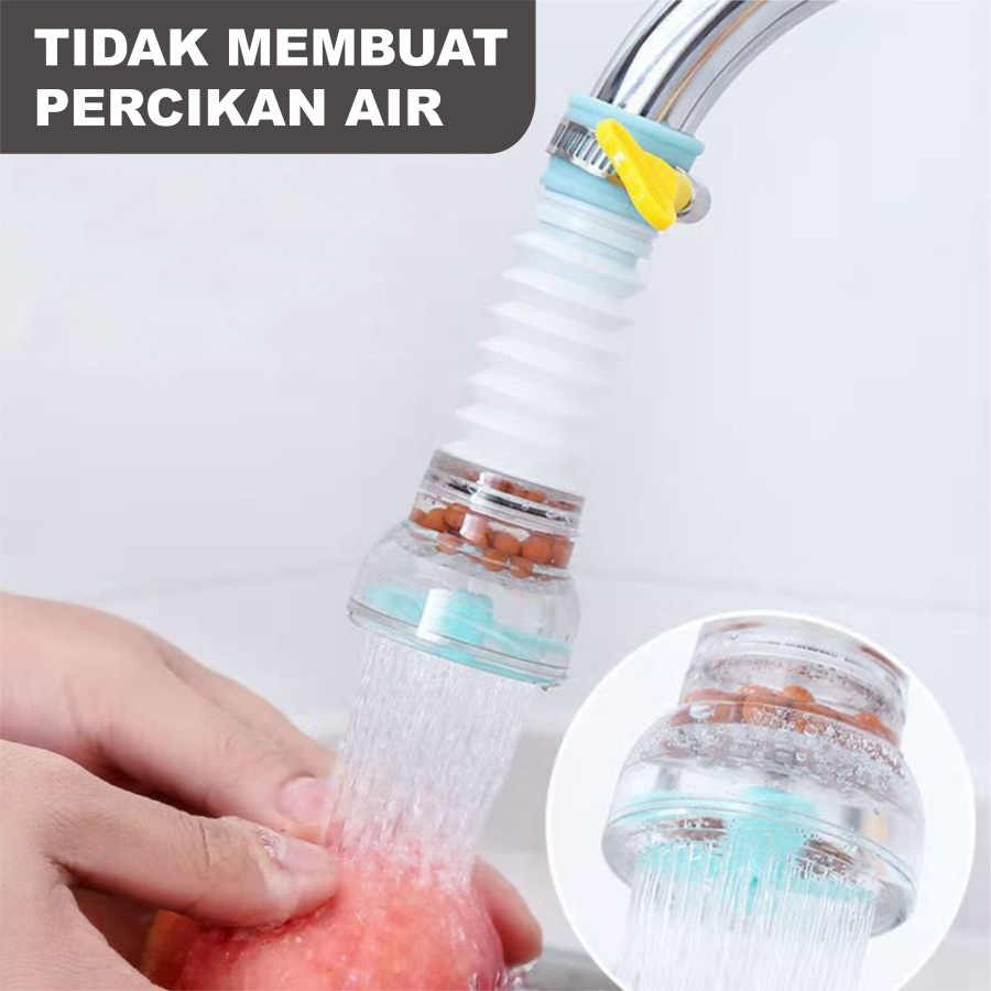 BELLA - SAMBUNGAN SARINGAN FILTER KRAN KLEM FLEKSIBEL TAMBAHAN | AERATOR PUTAR 360