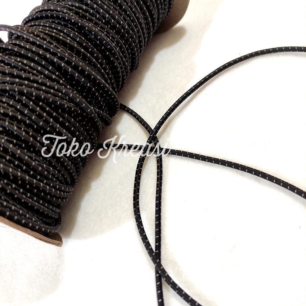 (Per meter) Tali Elastis Reflektif / Tali string / tali karet 2,5 mm