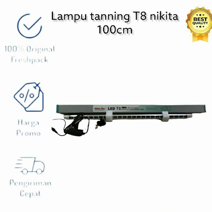 NIKITA STAR NS T8 1000 LAMPU CELUP LED TANNING RED AROWANA LOUHAN ARWANA