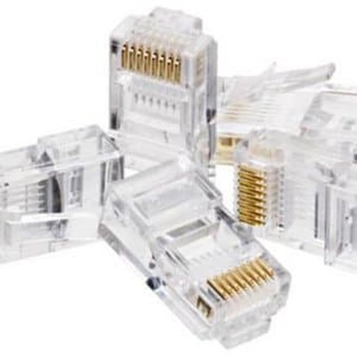 Connector RJ45 Cat5 Biasa Isi 100pc