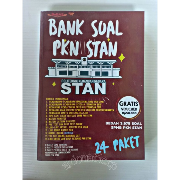 Buku Bank Soal PKN STAN. Bedah 3.975 Soal SPMB PKN STAN