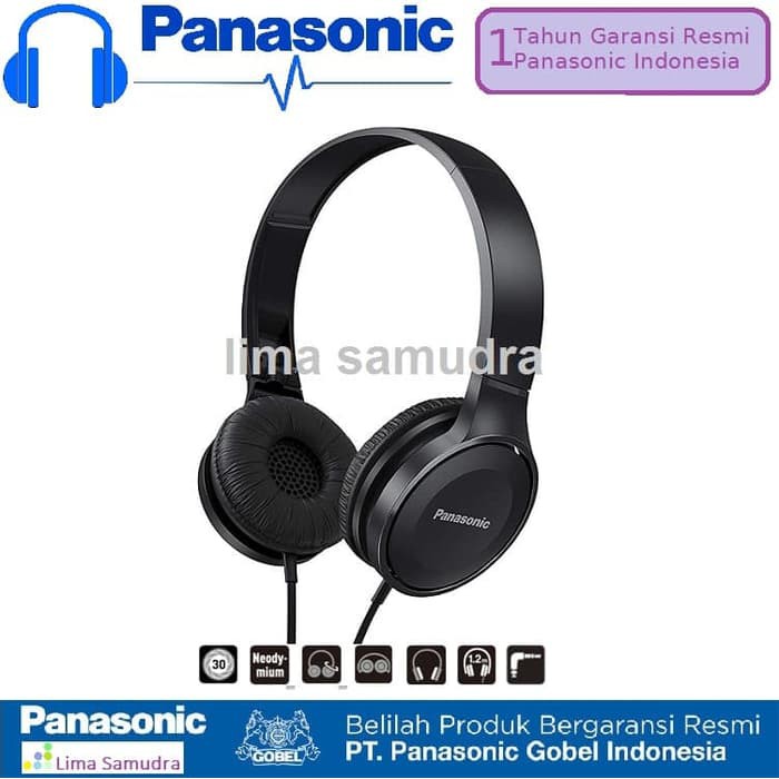 PANASONIC HEADPHONE   HEADSET WIRED HF100 LIGHT WEIGHT   BLACK