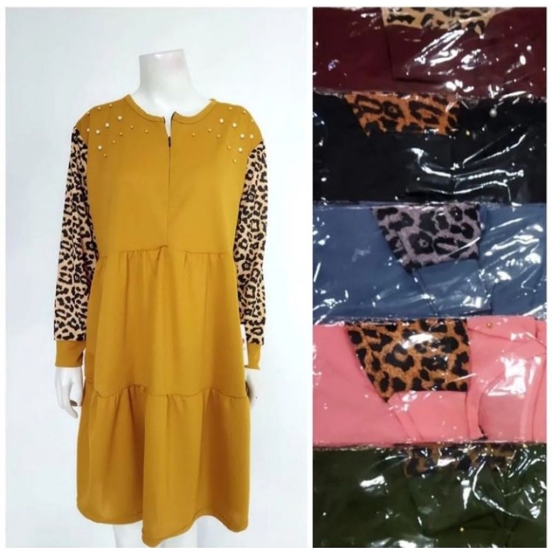 Long Tunik Motif Macan Jumbo , Tunik Kekinian , Long Tunik Terbaru , Busui