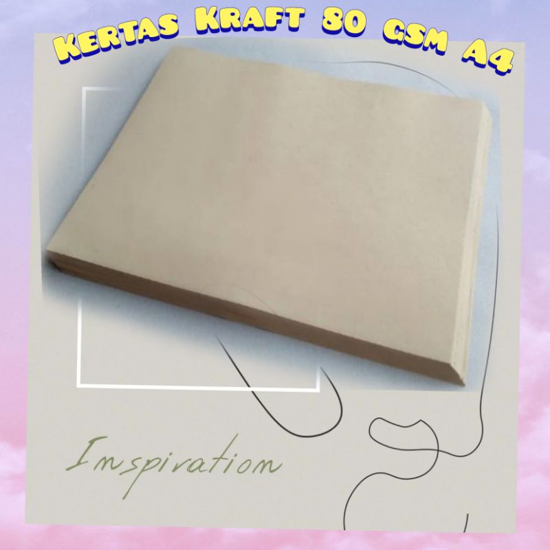 Kertas Kraft Vintage A4 80 Gram 80gram 80gr / Kertas Samson Kraft Paper/Kertas Bookpaper/KertasNovel