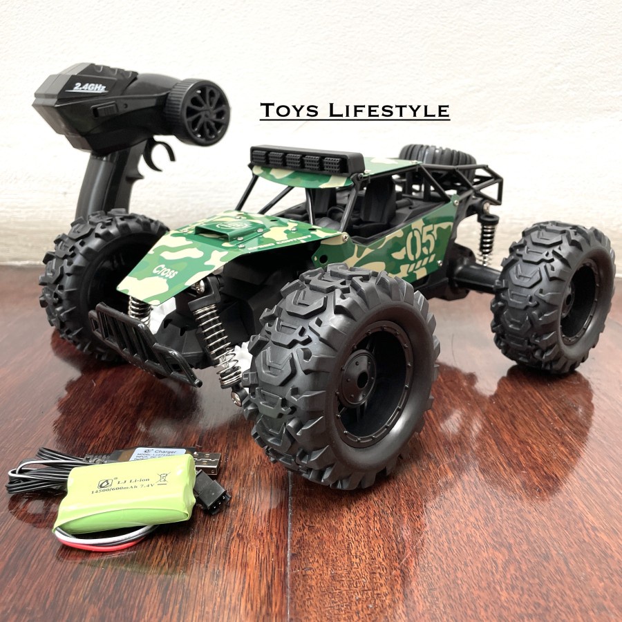 Remote Control Mobil Monster Army Rock Crawler RC Besar