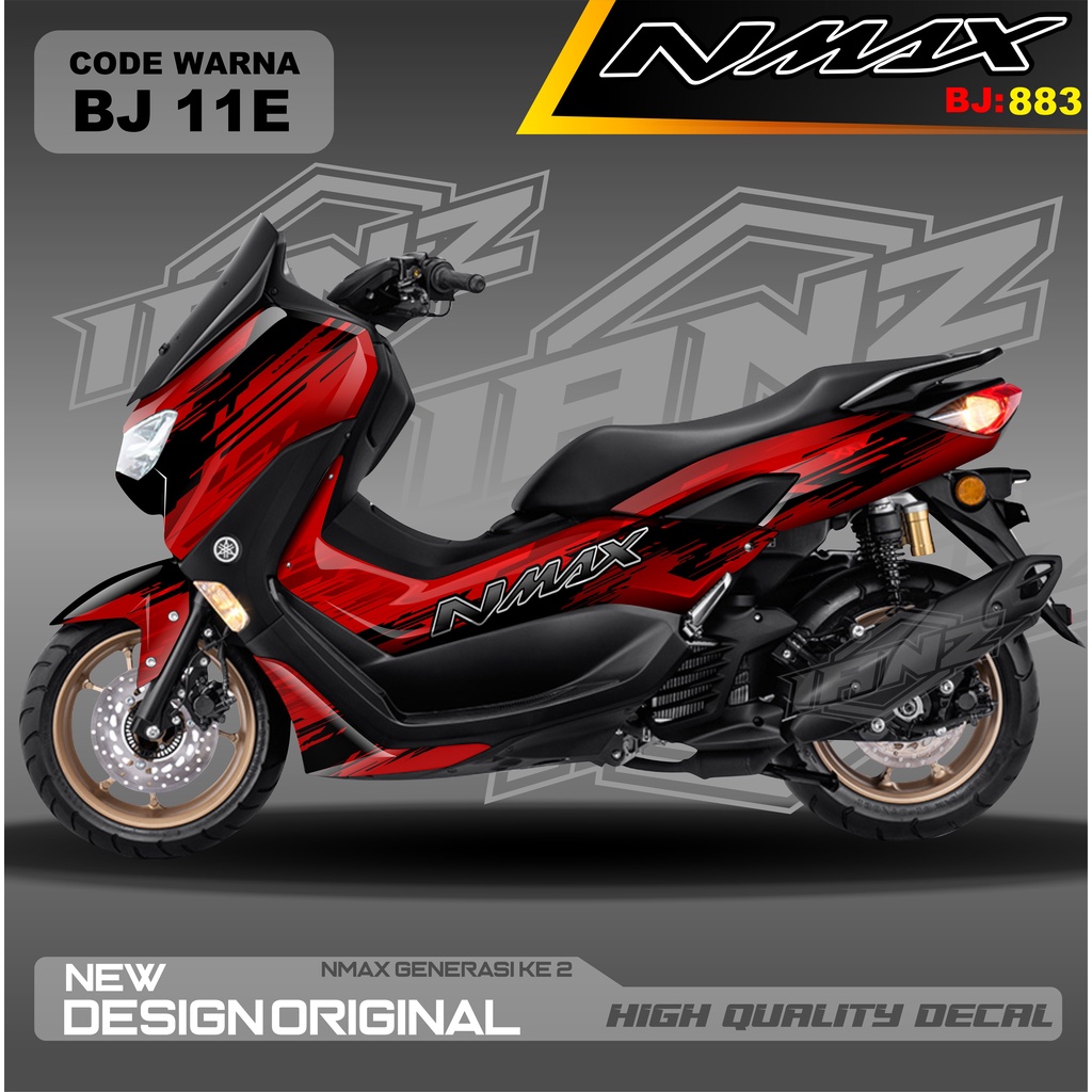 DECAL STICKER NMAX FULL BLOK/ DECAL FULL BODY NMAX / DECAL STIKER FULL BODY NMAX / STIKER DECAL NMAX TERBARU