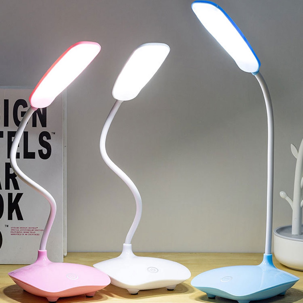 Lampu Belajar Led Dimmable Flexible Portable Dengan Port Charger Usb Dan Saklar Sentuh