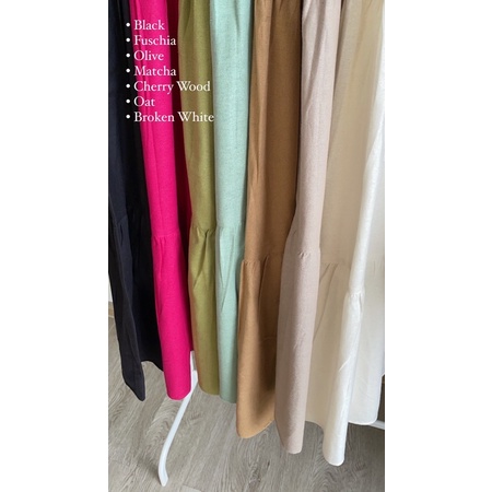 Outerres - AREUM SKIRT  | Rok Linen Rempel Polos Flowy