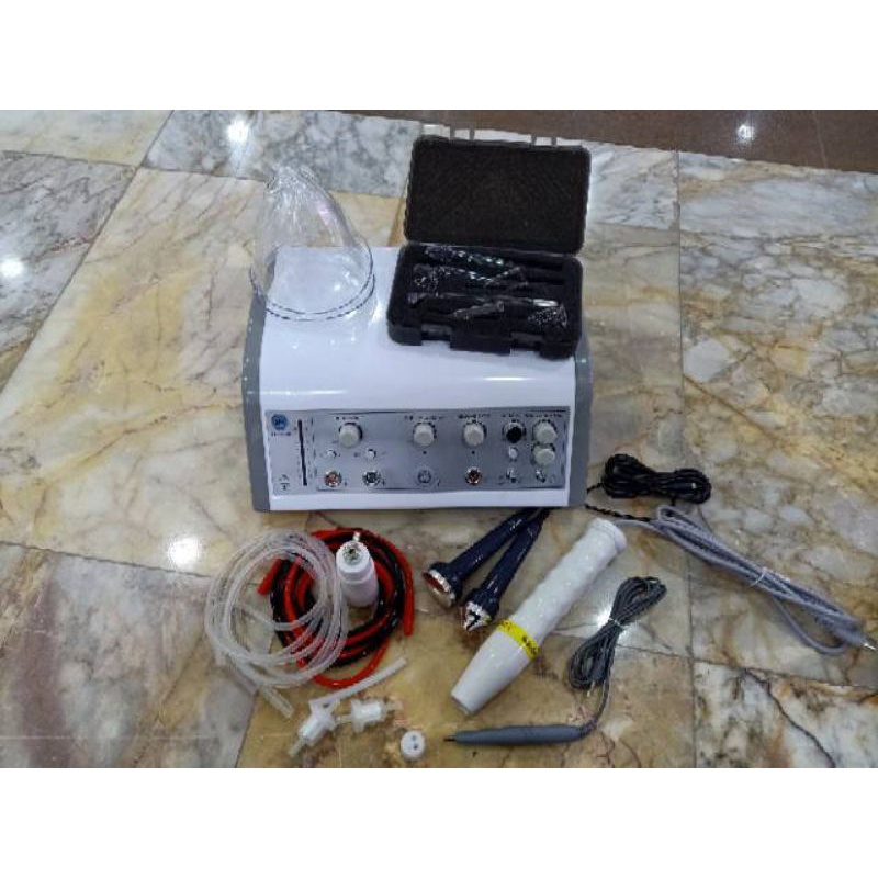 6 in 1 Alat Facial Ultrasound spot Couter HF vacum bust spray