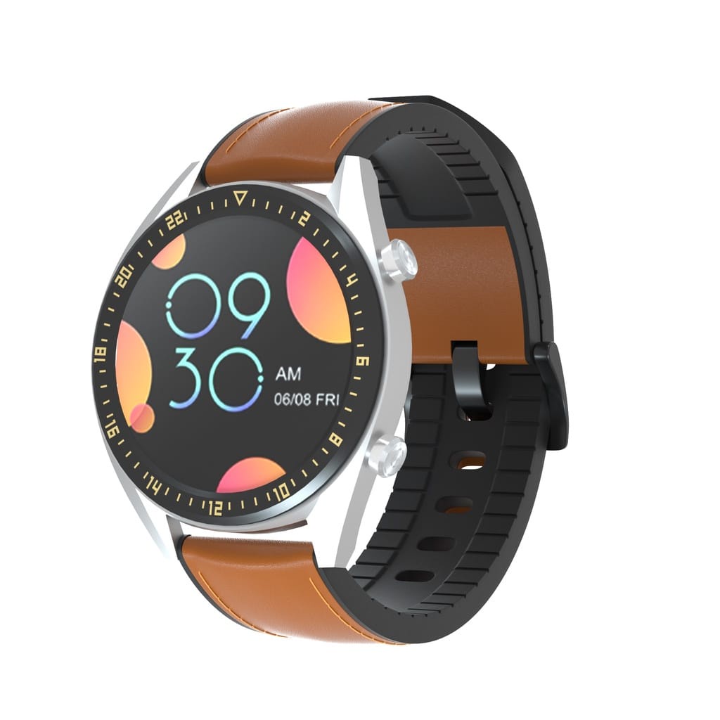 Tali jam Kulit Huawei GT2 GT Honor Magic Watch2 Pro Galaxy Watch 22MM - BUCKLE HITAM