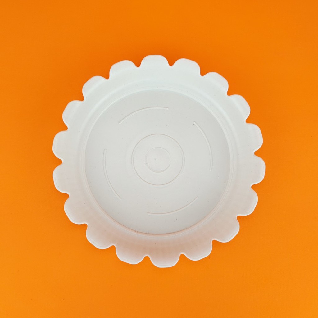 Tatakan Alas Pot Plastik Tawon 20cm Putih