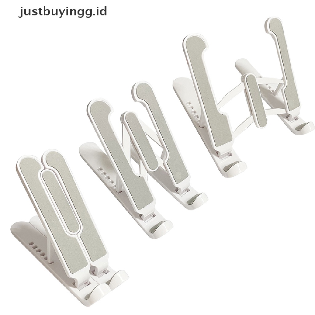 (Justbuyingg.Id) Stand Holder / Dudukan Laptop / Notebook / Tablet Model Lipat Portabel Adjustable