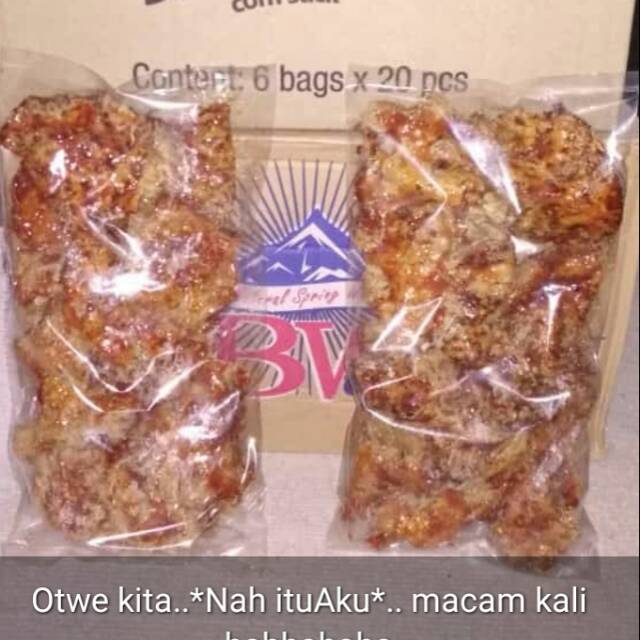 

Kripik jengkol pedas
