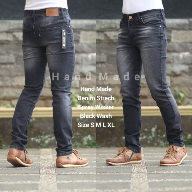 CELANA JEANS PRIA ORIGINAL HANDMADE SLIMFIT TERBARU