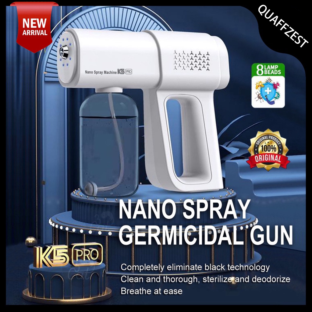 K5 PRO Spray Gun Nano Disinfektan Pembersih Kabut Blue Ray