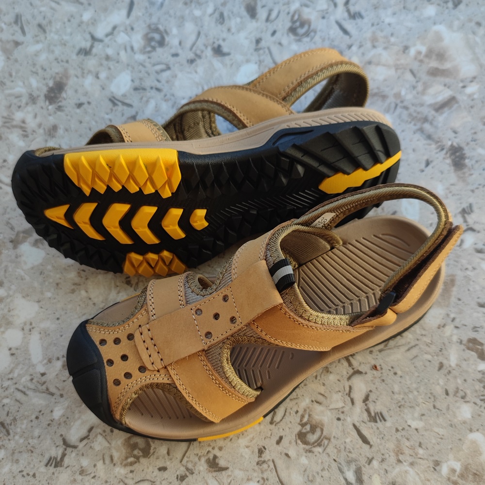 Terlaris Handmade Outdoor Sandal Hiking Gunung Pria Sendal Pantai Mendaki Nyaman Olahraga Kulit Asli Touring 188