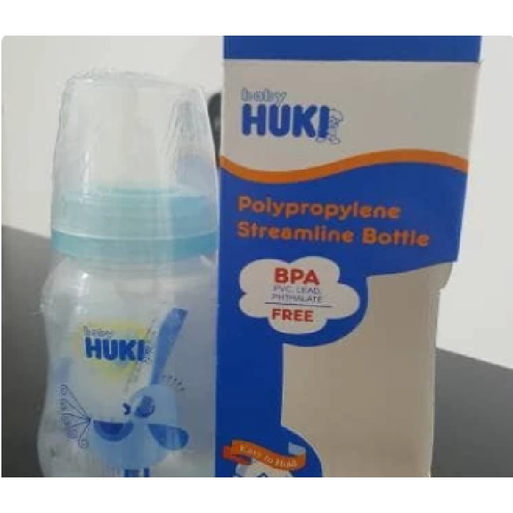 Botol susu bayi Huki deluxe PP HQ STREAMLINE 140 ml 250ML dot ortho gepeng bpa free