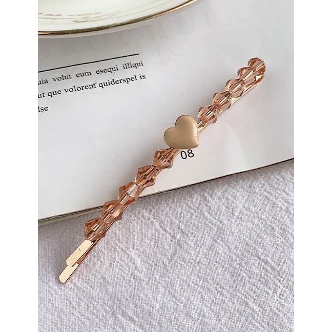 LRC Jepit Rambut Fashion Alloy Resin Love Hairpin F59739