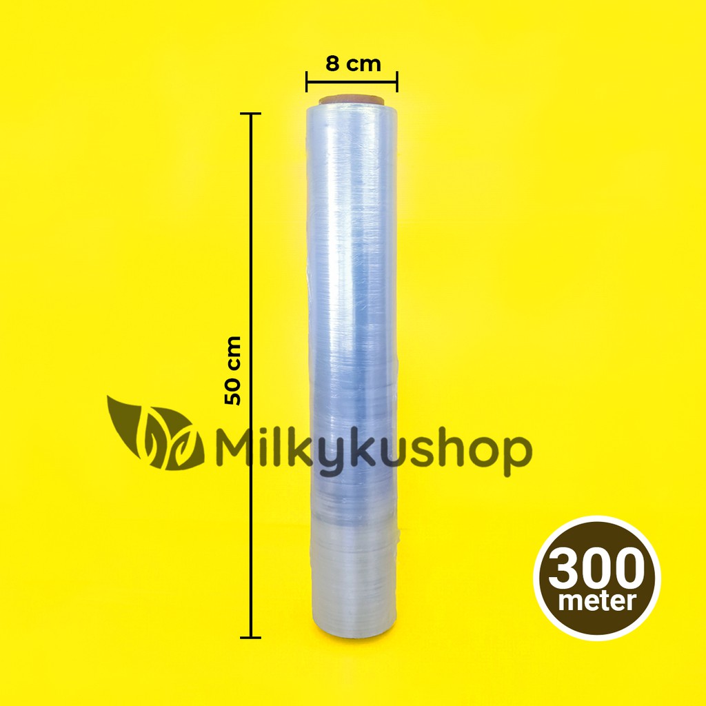 STRETCH FILM 50 CM X 300 M PLASTIK WRAPPING NON FOOD GRADE