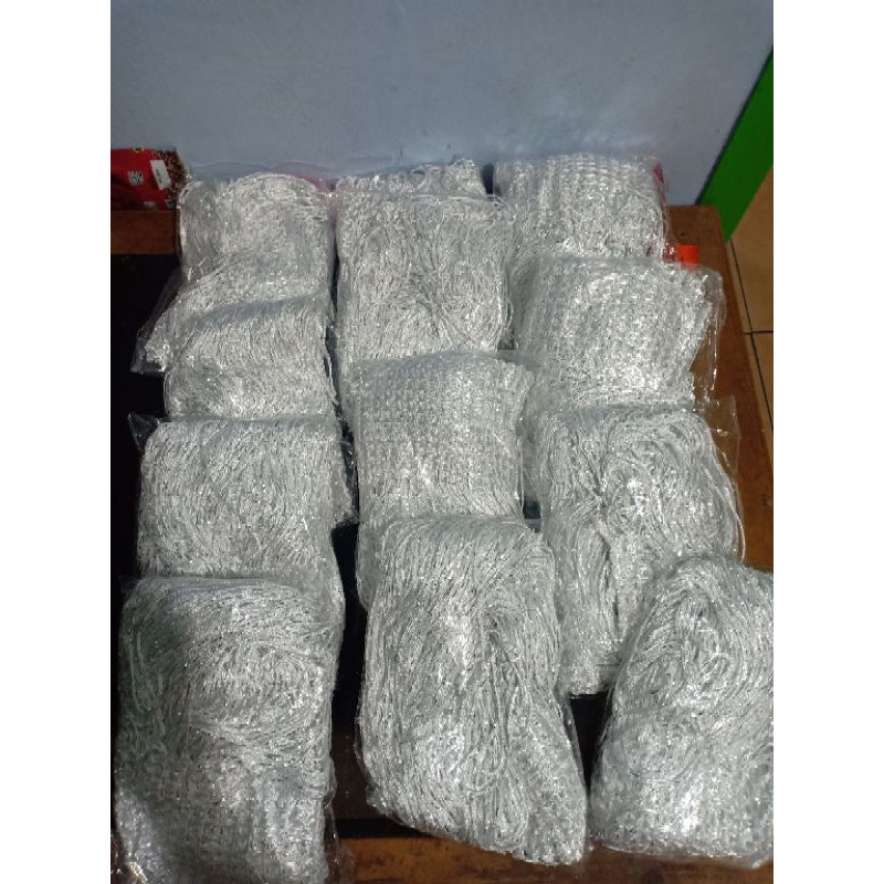 tirai gliter putih 1 x 2