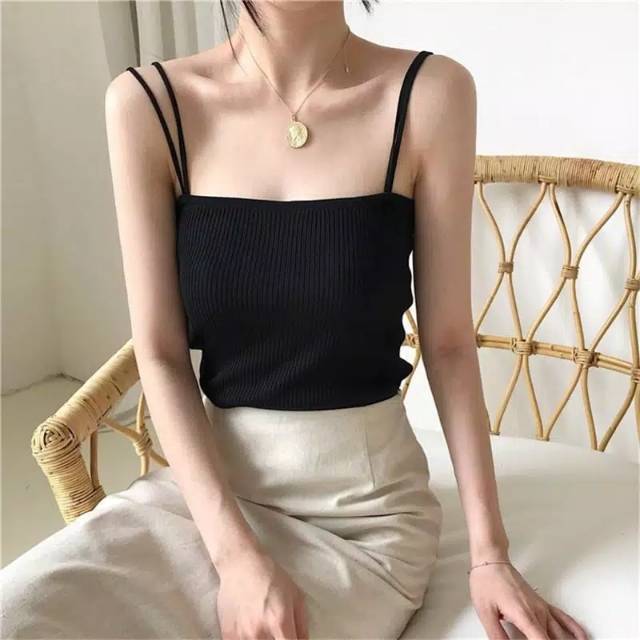 Fashion Cewe/ Tang Top Kamisol Cewe Sexy Kamisol Rajut/ Daleman Cewe /Baju Daleman Cewe