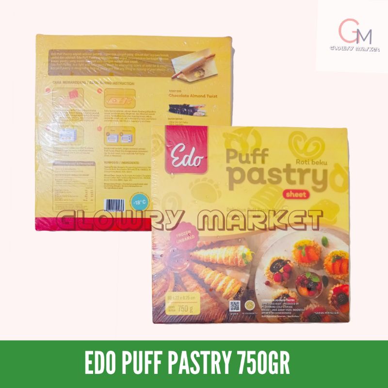 

EDO PUFF PASTRY 750GR KULIT PUFF KULIT CROISANT KULIT CROIFLE SEGAR BEKU